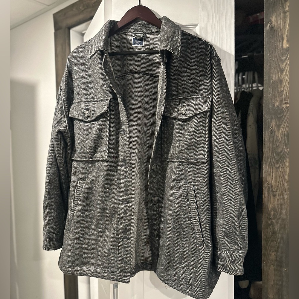 Denver hayes herringbone shacket